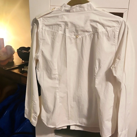 White cotton button down - Picture 8 of 8